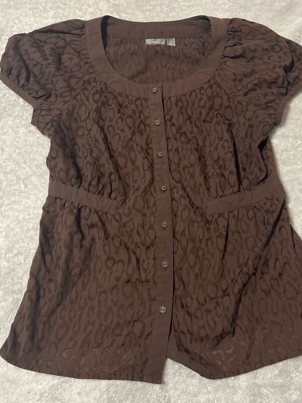 Brown Baby doll top